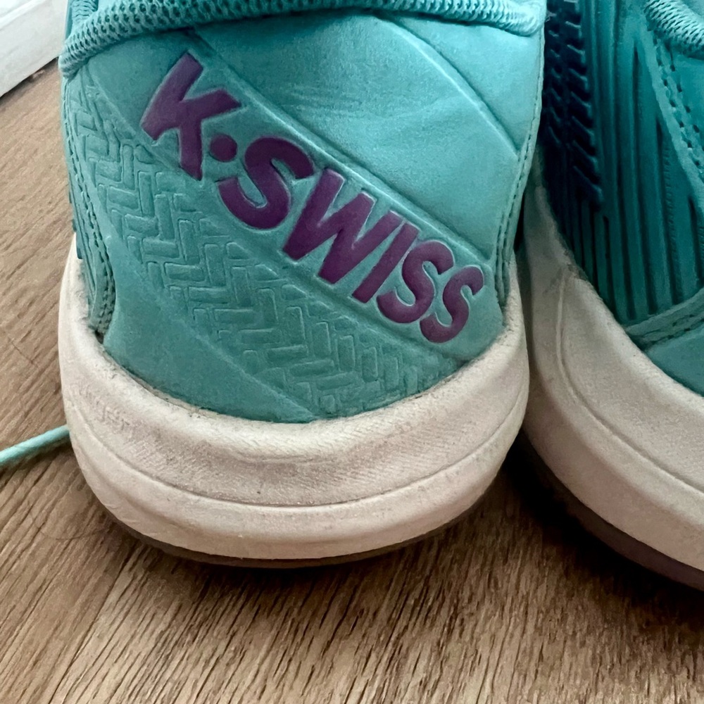 K-Swiss Women's Hypercourt Teal & Purple Athletic Sneakers - Picture 6 of 16